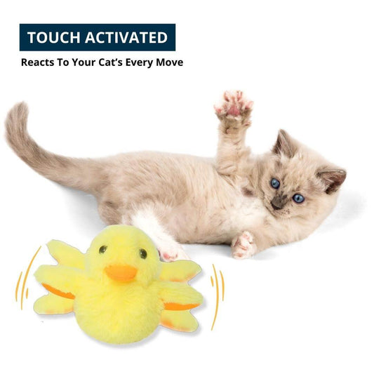 Quacky Pal⢠- Flapping Duck Cat Toy - Default Title, Nymock