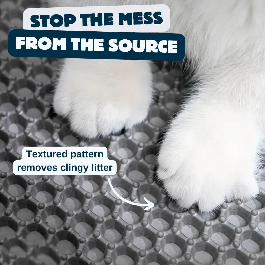LitterGuardā¢ - Cat Litter Mat - Black / Small, Nymock