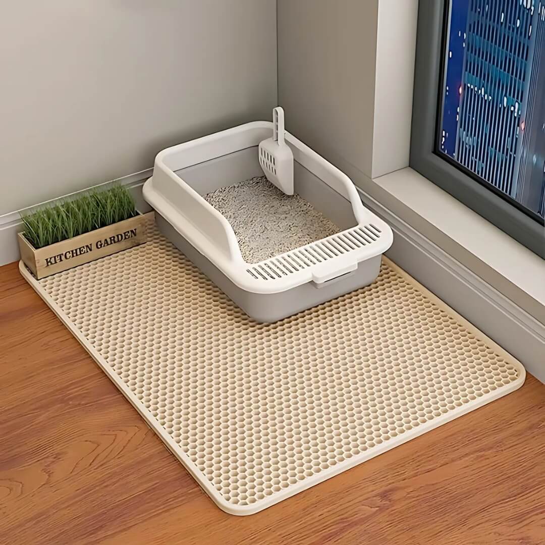 LitterGuard⢠- Cat Litter Mat - Beige / Small, Nymock