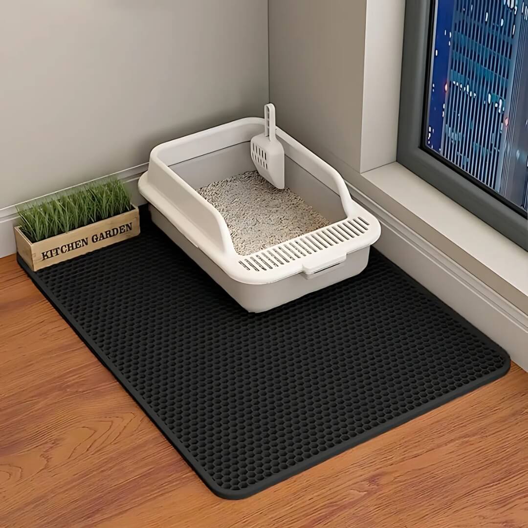 LitterGuardā¢ - Cat Litter Mat - Black / Small, Nymock
