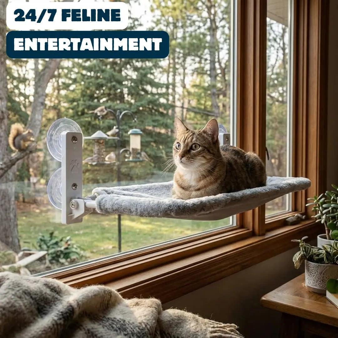 Nymock™ Foldable Cat Hammock Window Perch