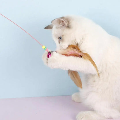 Nymock™ Feather Teaser Cat Wand - Short Feather, Nymock
