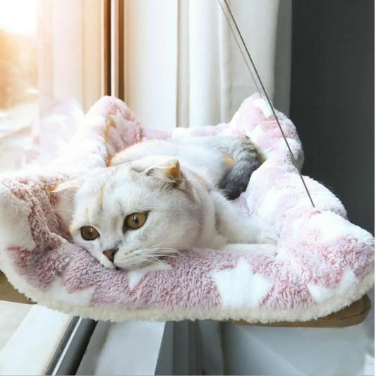 ThermaPad™ Self-Heating Cat Mat - Pink + Stars, Nymock