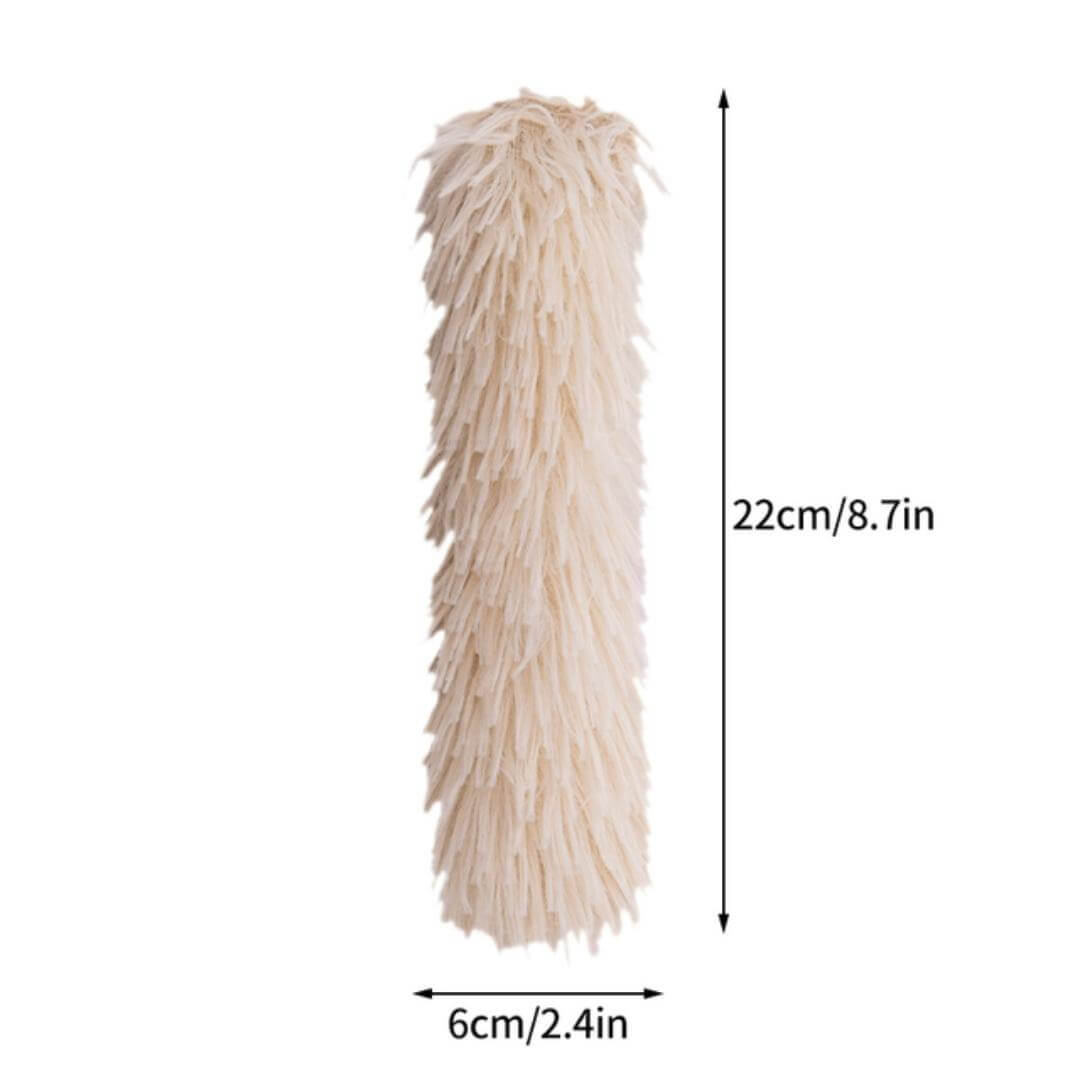 Cuddle & Kick™ Fuzzy Catnip Kicker - Beige, Nymock