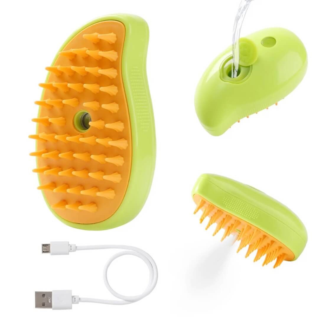 KittySpa™ - Cat Steam Brush - Green, Nymock