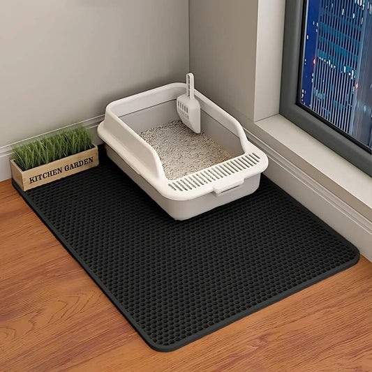 LitterGuard™ - Cat Litter Mat - Black / Small, Nymock