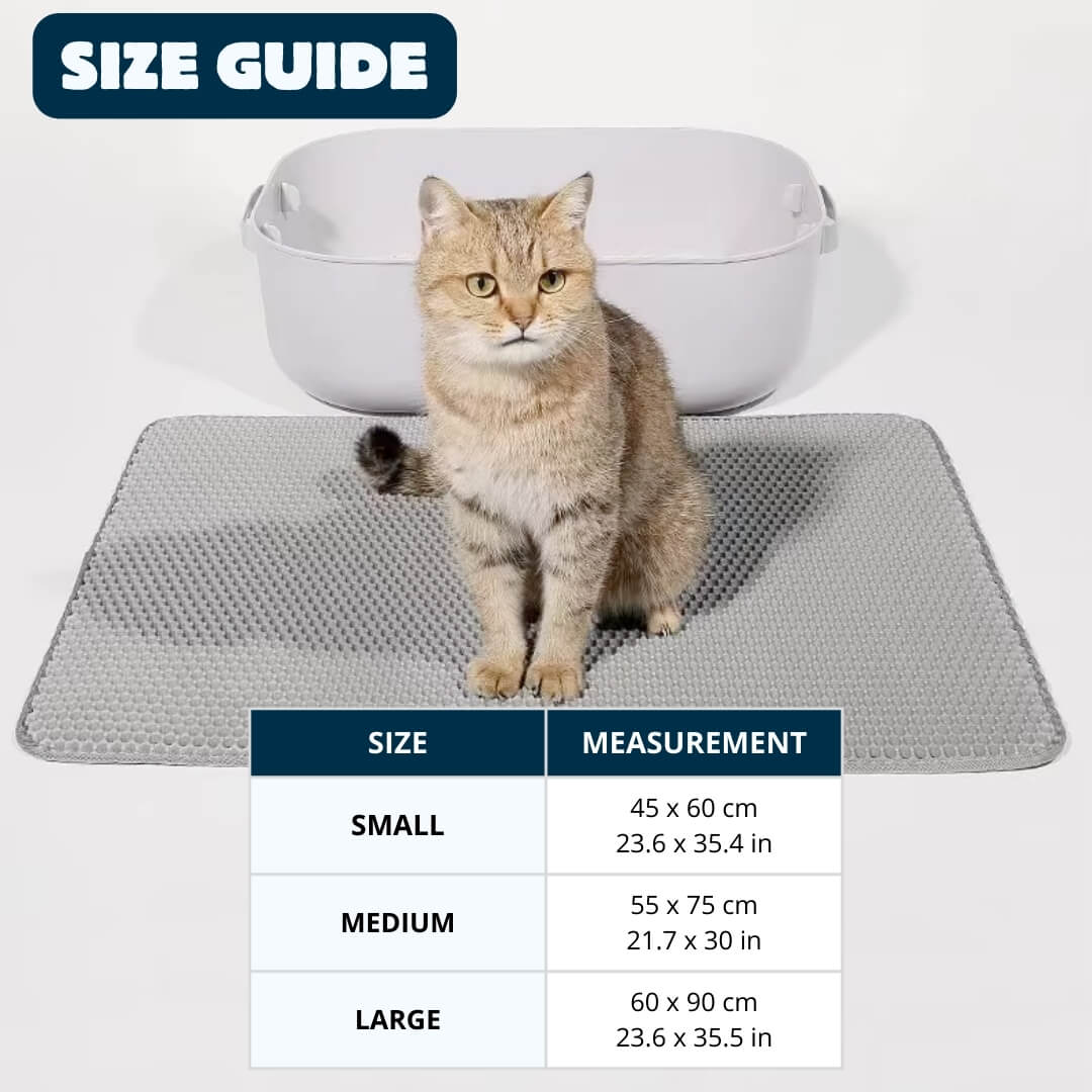 LitterGuard™ - Cat Litter Mat - Black / Small, Nymock